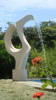 Fonte de parede para hall de entrada